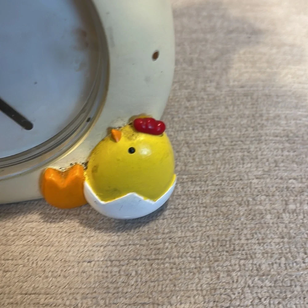 Vintage RARE la brea Chicken Alarm Clock, La Brea Quartz Movement, Heavy…